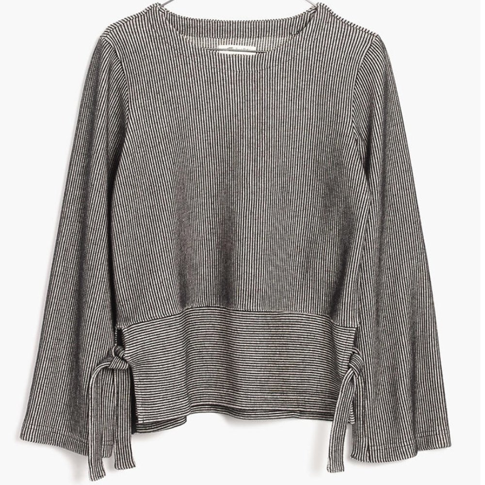 Madewell grey french rib sweater/sweatshirt